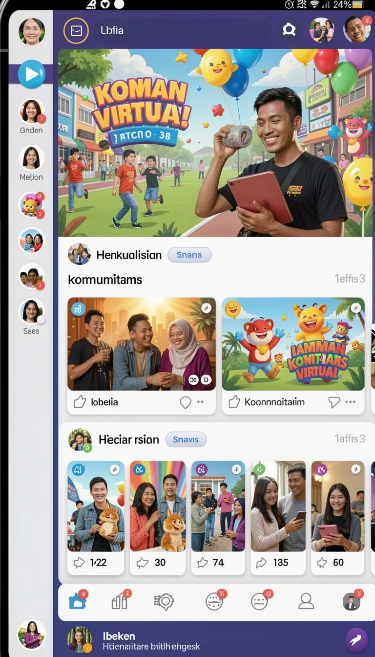 Tampilan antarmuka hoki123 di Android